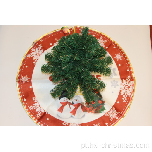 Saia decorativa da árvore do artesanato para a festa natalícia